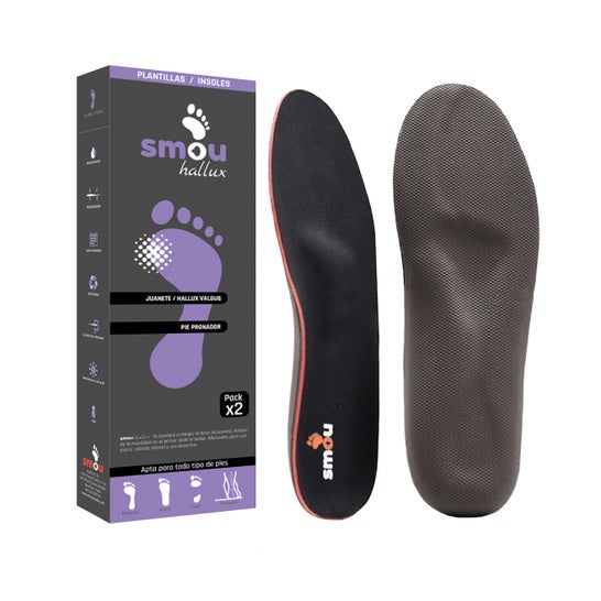Smou Hallux Plantilla para Juanete y Pie Pronado 39/40 1 Par