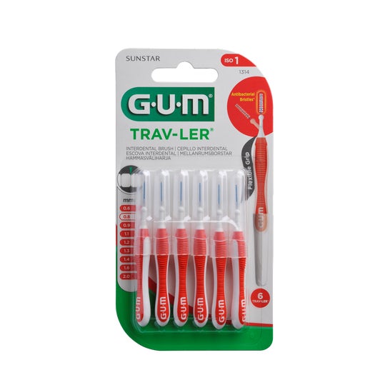 GUM Trav-Ler Brosse Interdentaire 0,8 mm 6 Unités