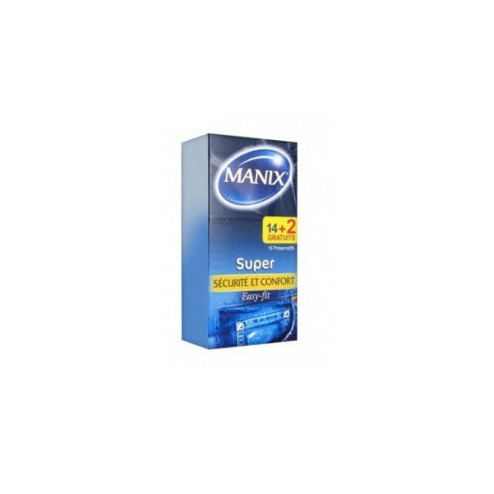 Manix Super Sécurité et Confort Easyfit 16 préservatifs