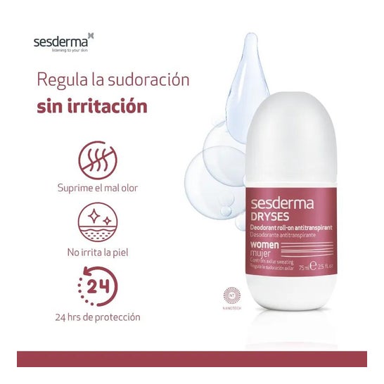Sesderma Dryses déodorant femme rouleau sur 75ml Sesderma Dryses déodorant femme rouleau sur 75ml