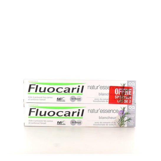 Fluocaril Natur'Essence Pack de Pasta Dental Blanqueadora 2x75ml