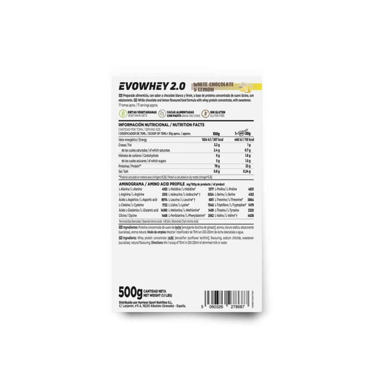 HSN Evowhey Protein Chocolate Blanco y Limón 500g