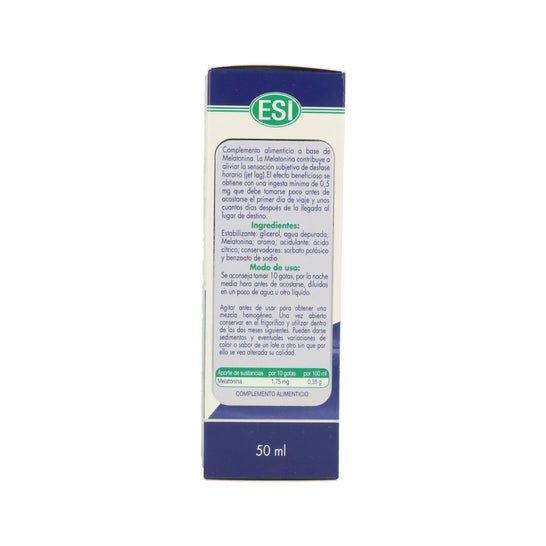 ESI Mélatonine Pure 1,9 mg gouttes 50 ml