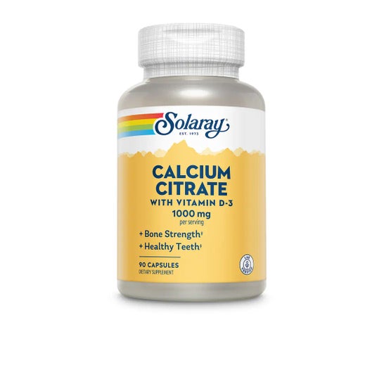 Solaray Calcium Citrate 1000mg 90 Capsules