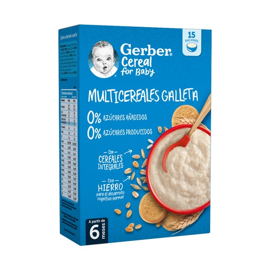 Gerber Multicereales 0% 0% Galleta 270g