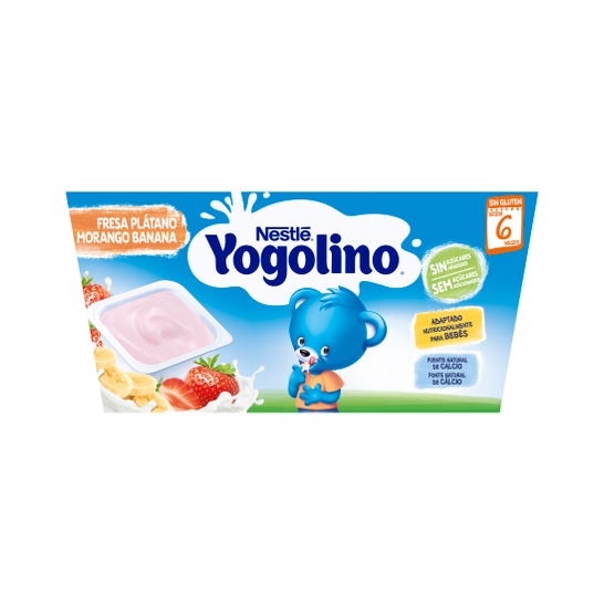 Nestlé Yogolino Fraise Banane Sans Sucre 4x100g