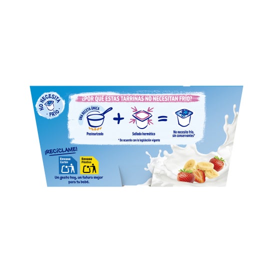 Nestlé Yogolino Fraise Banane Sans Sucre 4x100g