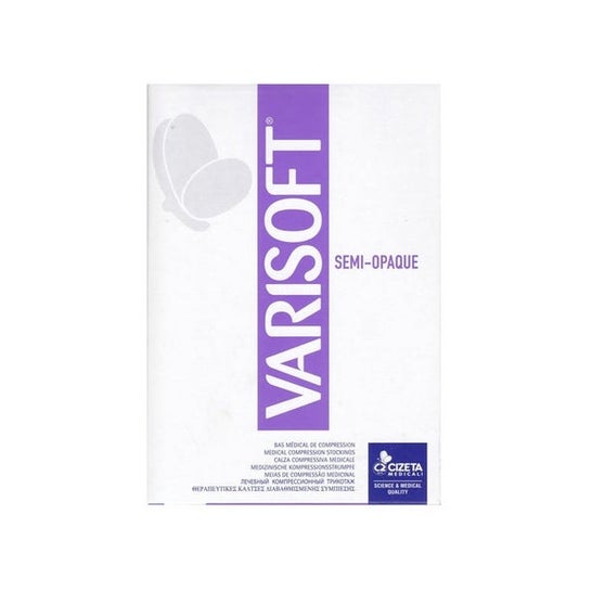 Cizeta Varisoft 2 Chaussettes Semi-opaque PO Noir N1 1 Paire