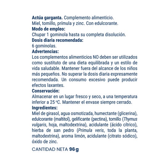 Actúa Gorge Gommes Saveur Citron 24 Unités