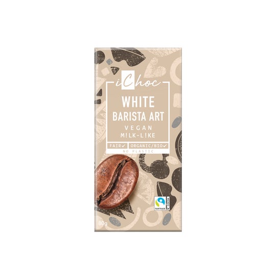 iChoc Croustillant Chocolat Blanc Café Barista Bio 80g