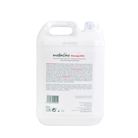 Mebaline Lait de Massage Neutre 5 L