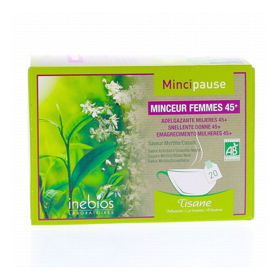 Mincipause Tisane Mineur Femmes 45+ Myrtille Cassis 20 Sachets