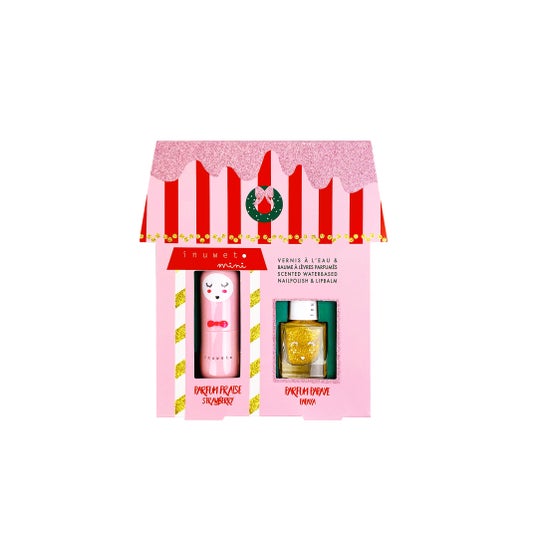Inuwet Mini Maison Juliette Coffret Baume Fraise & Vernis Papaye