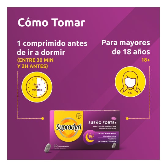 Supradyn Sommeil Forte+ Réveils Nocturnes 30 Comprimés