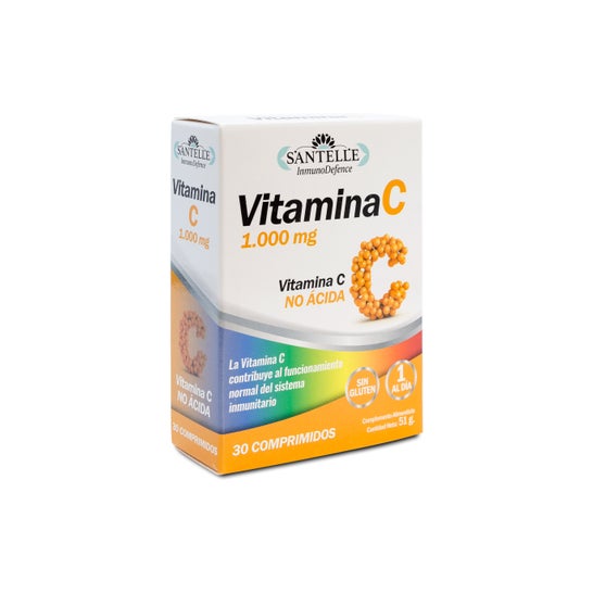 Santelle Vitamina C No Ácida 30comp
