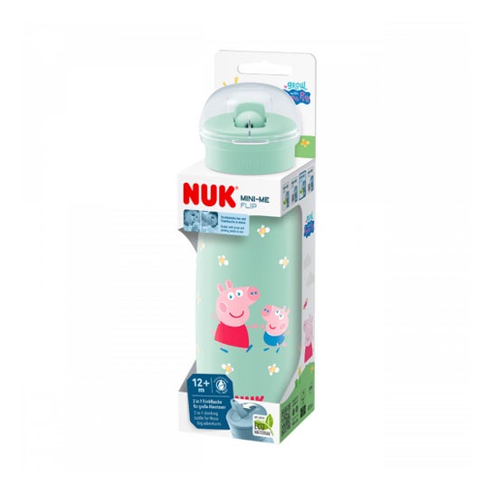 Nuk Mini Me Flip 2 In 1 Biberon Peppa Pig 450 ml 1 ut