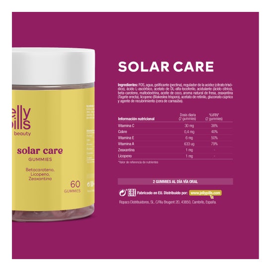 Jelly Pills Solar Care 60 Gummies
