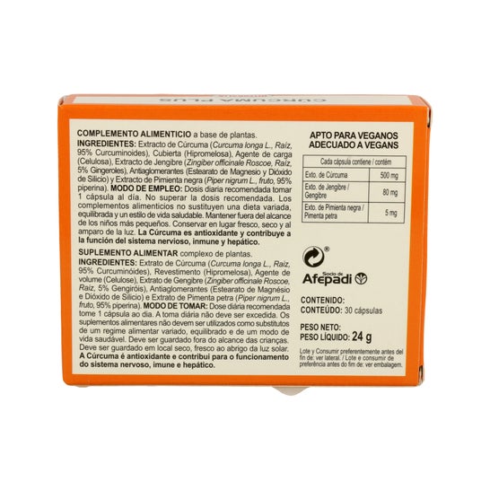 Integralia Curcuma Plus Avec Poivre Noir Et Gingembre 30Caps