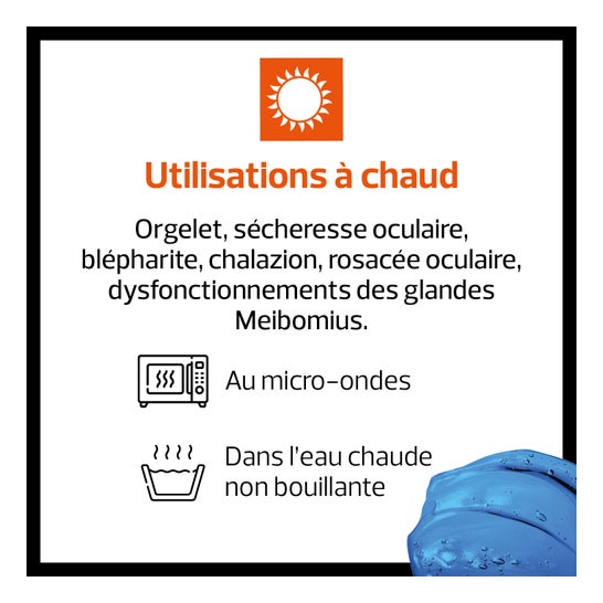 Actipoche Coussin Thermique Yeux et Tempes Chaud/Froid 8x24cm