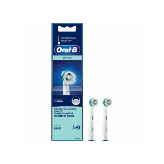 Oral-B Cepillo Dental Eléctrico Recambio Ortho Care 2uds