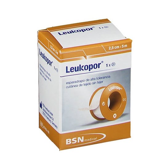 Leukopor Sparadrap Hypoallergénique Papier 2,5cmx5m