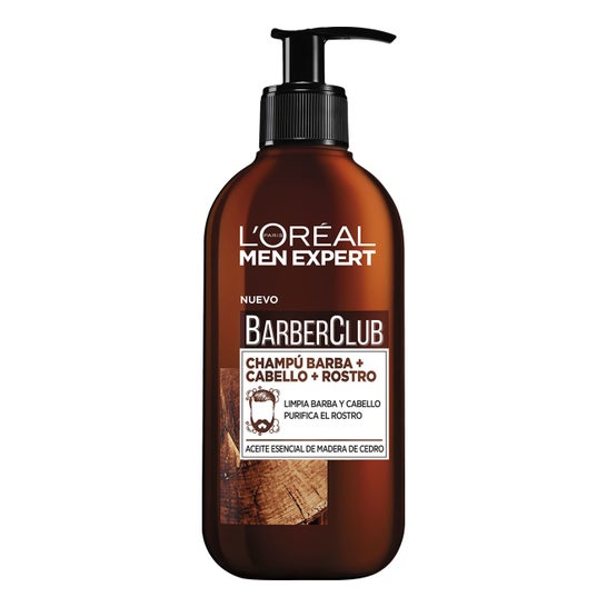 L'Oréal Men Expert Barber Club Shampooing Barbe-Face-Cheveux 200ml