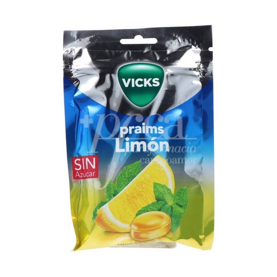 Vicks Lemon Hard Candy avec Menthol 72g