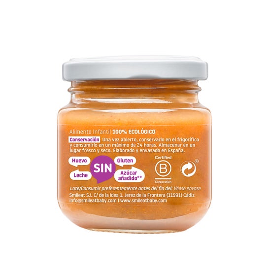 Smileat Pot de Trois Fruits 100% Bio 130g
