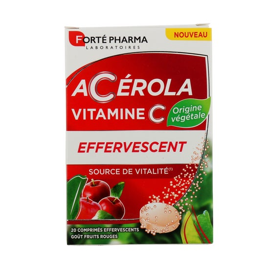 Forté Pharma Acérola Vitamine C Effervescente 20 Comprimés