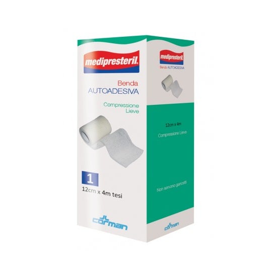 Corman Medipresteril Bandage Auto-adhésif 12cmx4m