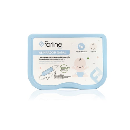 Farline Aspirateur nasal + 4 recharges 1 unité