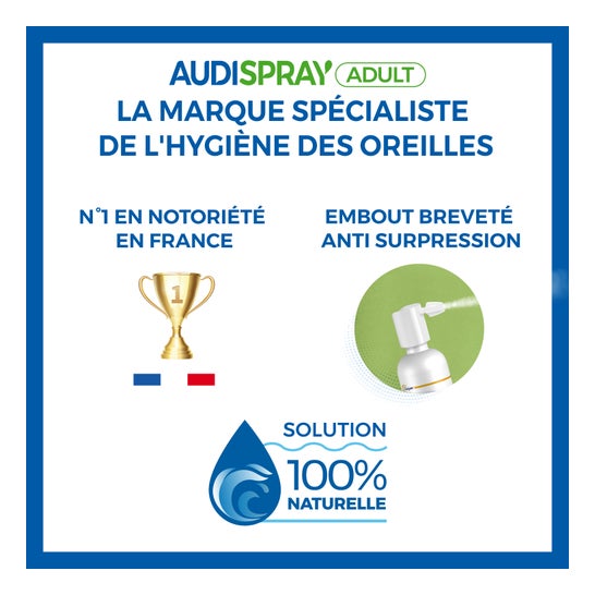 Audispray Adult Hygiène De L'Oreille 50ml