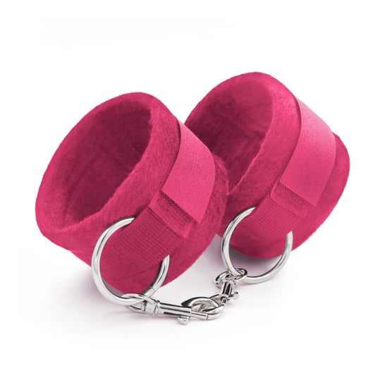 Crushious Tough Love Menottes Velcro Chaîne 40cm Extra Rose 1 Unité