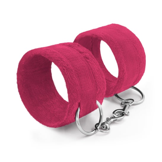 Crushious Tough Love Menottes Velcro Chaîne 40cm Extra Rose 1 Unité