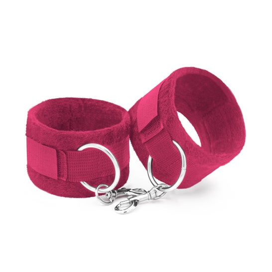 Crushious Tough Love Menottes Velcro Chaîne 40cm Extra Rose 1 Unité