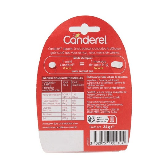 Canderel Distributeur Sucralose Maxi Format 400 unités