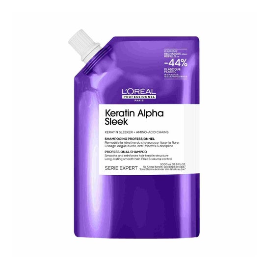 L'Oréal Keratin Alpha Sleek Shampooing Recharge 1000 ml