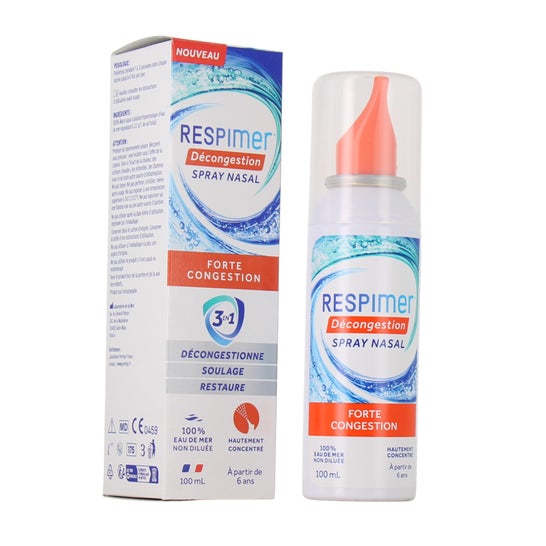 Respimer Spray nasal décongestionnant forte 3 en 1 100 ml