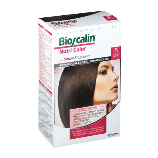 Bioscalin Nutricolor+ Couleur de cheveux 5 brun clair 1 Unité