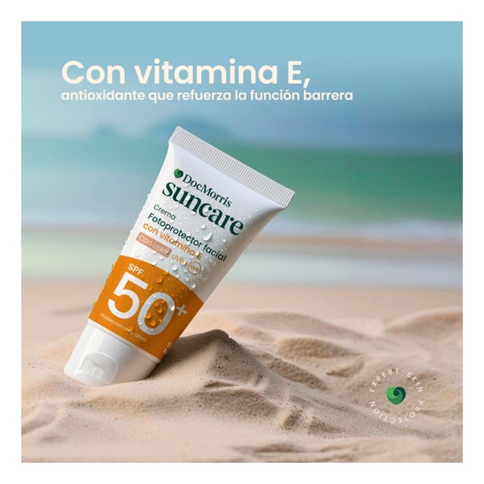 DocMorris Suncare Crème Solaire Visage SPF50+ Teintée 50ml