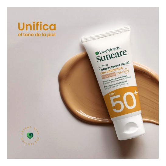 DocMorris Suncare Crème Solaire Visage SPF50+ Teintée 50ml
