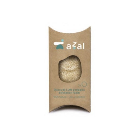 Azal Disque Peeling Visage Luffa Eco Exfoliant 3uts
