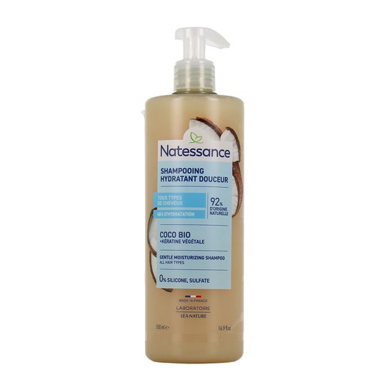 Natessance Shampooing Hydratant Douceur Coco Bio 500 ml