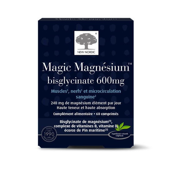 New Nordic Magic Magnésium Bisglycinate 600mg 60comp