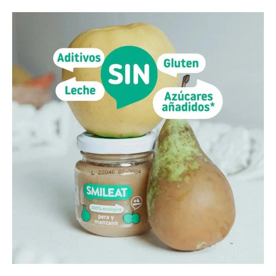 Smileat Tarrito aux pommes et aux poires 100% bio 130g Smileat Tarrito aux pommes et aux poires 100% bio 130g