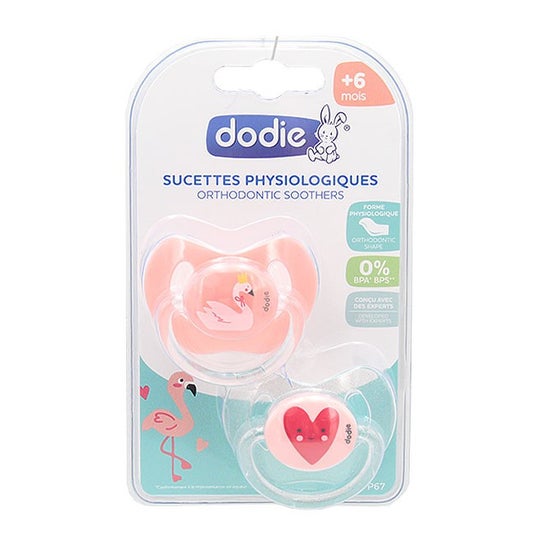 Dodie Sucette Physiologique Nuit Silicone 0-6 Mois N°P39