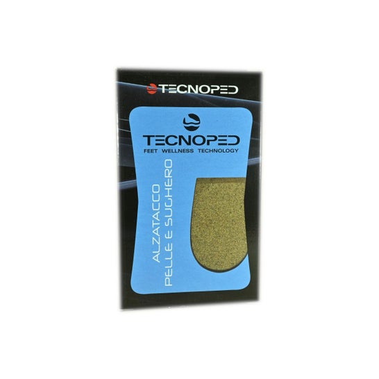 Tecnoped Soulève Talon Cuir et Bouchon 10mm Taille 1 1 Paire