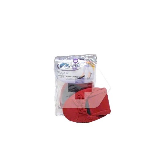 Scholl Party Feet Ballerina Ballerina ballerina de poche 35 36 1 paire rouge