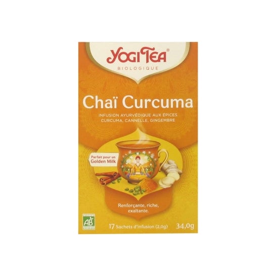 Yogi Tea Chaï Curcuma Bio 17 sachets