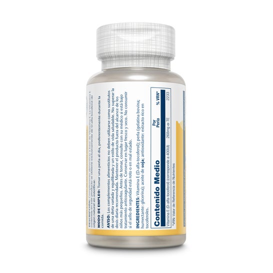 Solaray Vitamine E 400IU 50 Perles